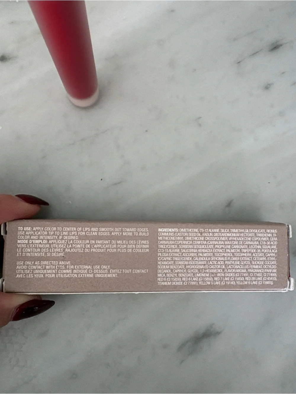 Rose Inc Velvet Matte Lip Cream - Deep Red NEW
